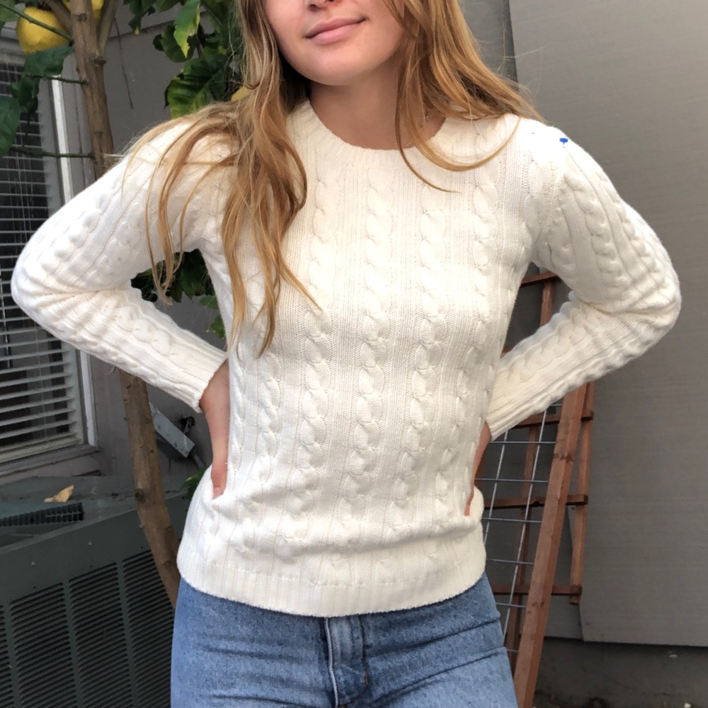 Pure White Gap Sweater